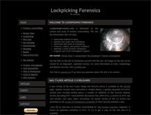 Tablet Screenshot of lockpickingforensics.com